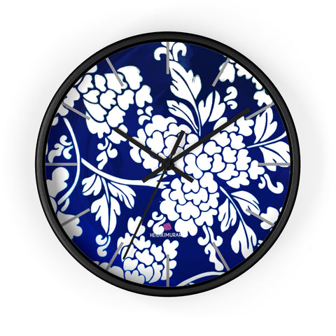 Blue Oriental Style Wall Clock