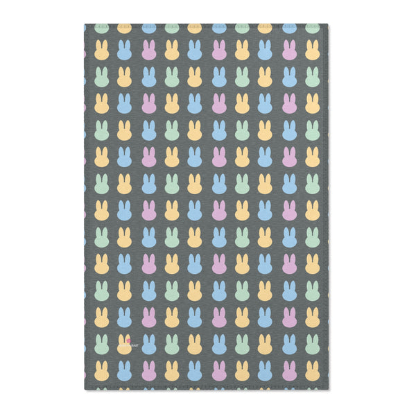 Dark Grey Bunny Area Rugs