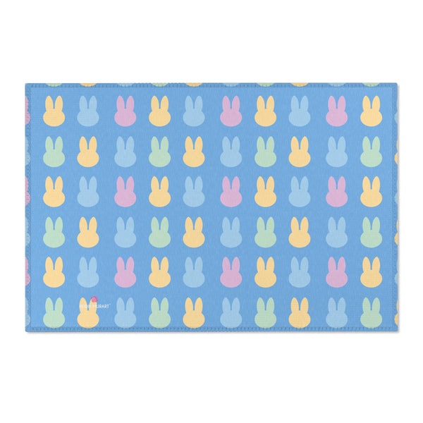 Blue Bunny Rabbit Area Rugs