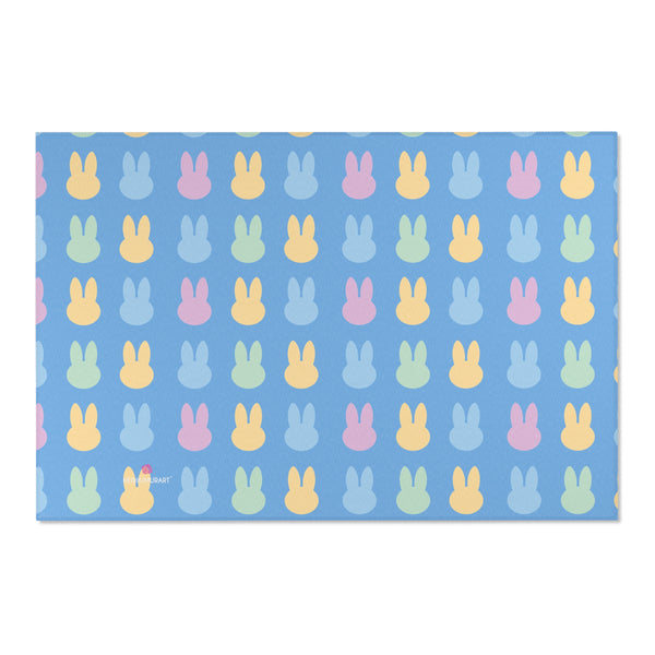Blue Bunny Rabbit Area Rugs