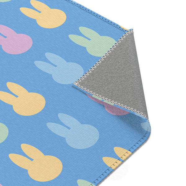 Blue Bunny Rabbit Area Rugs