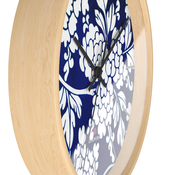 Blue Oriental Style Wall Clock