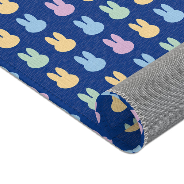 Blue Bunny Area Rugs