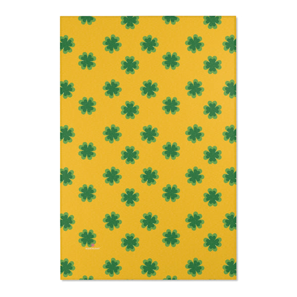 Yellow Clover Leaf Area Rugs