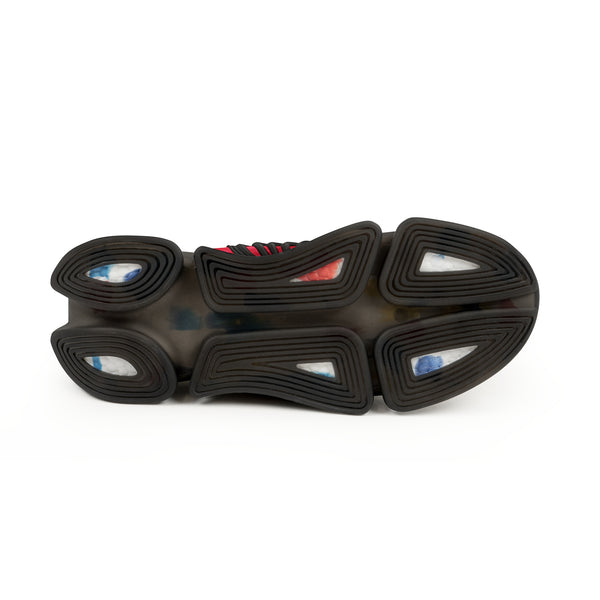 Red Galaxy Men's Mesh Sneakers, Galaxy Space Print Best Comfy Men's Mesh Sports Sneakers Shoes (US Size: 5-12)