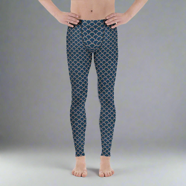 Rainbow Gay Pride Meggings, Rainbow Striped Meggings Compression Tights-Made in USA/MX/EU