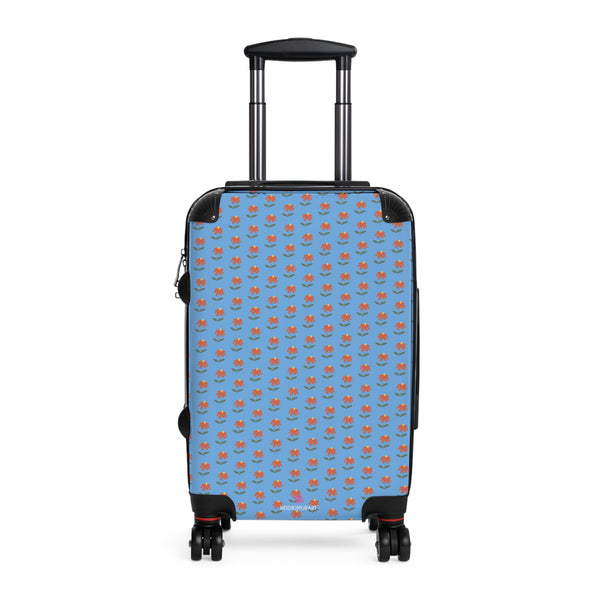 Floral Print Suitcase, Cut Designer Suitcases, Travel Bag Suitcases