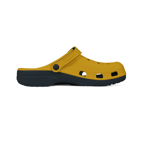 Yellow Solid Color Clogs, EVA Foam Unisex Clogs For Men or Women