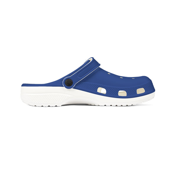 Dark Blue Solid Color Clogs, EVA Foam Unisex Clogs For Men or Women