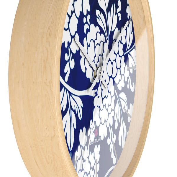 Blue Oriental Style Wall Clock