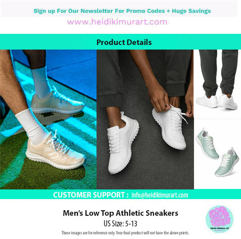 Green Solid Color Men's Kicks, Designer Men’s Athletic Shoes, Solid Green Color Modern Breathable Lightweight Men’s Athletic Shoes (US Size: 5-13)