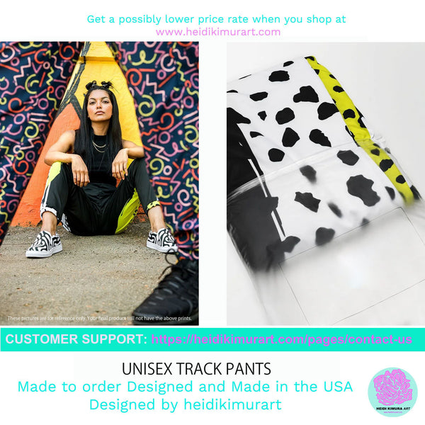 Green Black Striped Track Pants, Best Unisex Running Athletic Jogger Track Trouser Sweatpants Pants For Men and Women