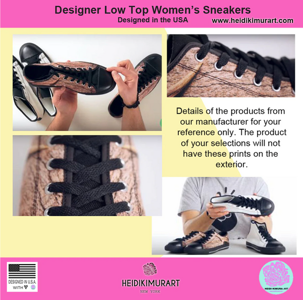 Royal Blue Plaid Women's Sneakers, Blue Classic Tartan Plaid Print Designer Low Top Fashion Tennis Shoes Women's Sneakers Footwear Streetwear Shoes (US Size: 6-12)