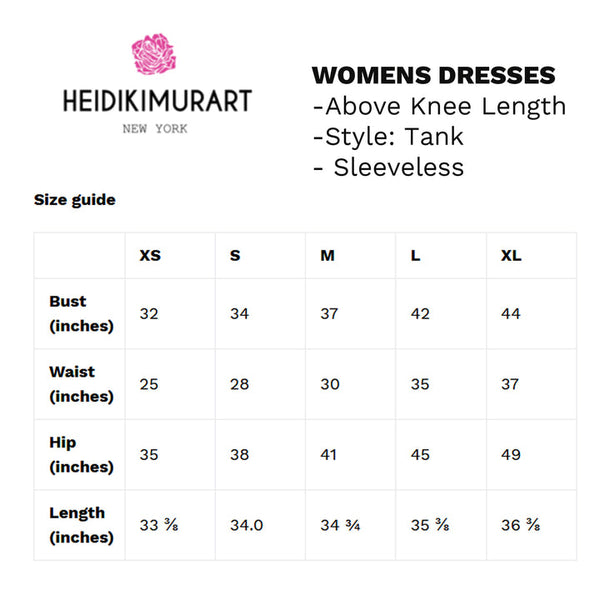 Pink Floral Print Women's Dress, Classic Elegant Women's Flower Print Sleeveless Dress- Made in USA/EU/MX