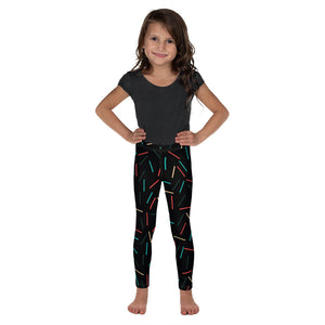 Black Birthday Sprinkles Kid's Leggings, Birthday Girl or Boy Print Designer Kid's Girl's Leggings Active Wear 38-40 UPF Fitness Workout Gym Wear Running Tights, Comfy Stretchy Pants (2T-7) Made in USA/EU/MX, Girls' Leggings & Pants, Leggings For Girls, Designer Girls Leggings Tights, Leggings For Girl Child