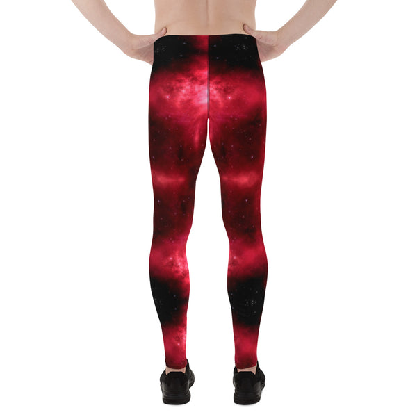 Red Lightning Men's Leggings, Mens Lightning Storm Pants, Thunder Lightning Leggings For Men-Made in USA/EU/MX (US Size: XS-3XL) Lighting Abstract Designer Print Sexy Meggings Men's Workout Gym Tights Leggings, Men's Compression Tights Pants&nbsp;&nbsp;