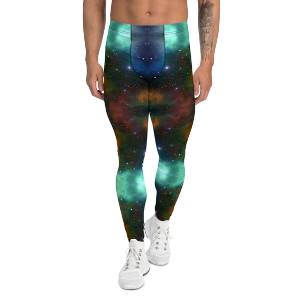 Mystic Lightning Men's Leggings, Colorful Best Mens Lightning Storm Pants, Thunder Lightning Leggings For Men-Made in USA/EU/MX (US Size: XS-3XL)&nbsp;Lighting Abstract Designer Print Sexy Meggings Men's Workout Gym Tights Leggings, Men's Compression Tights Pants&nbsp;&nbsp;