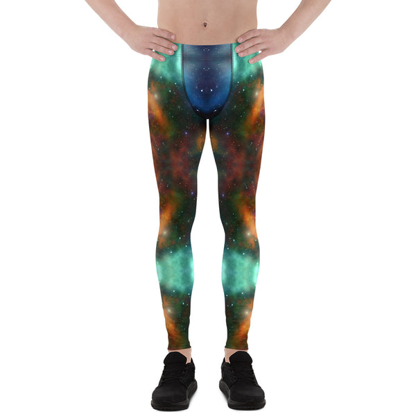 Mystic Lightning Men's Leggings, Colorful Best Mens Lightning Storm Pants, Thunder Lightning Leggings For Men-Made in USA/EU/MX (US Size: XS-3XL)&nbsp;Lighting Abstract Designer Print Sexy Meggings Men's Workout Gym Tights Leggings, Men's Compression Tights Pants&nbsp;&nbsp;