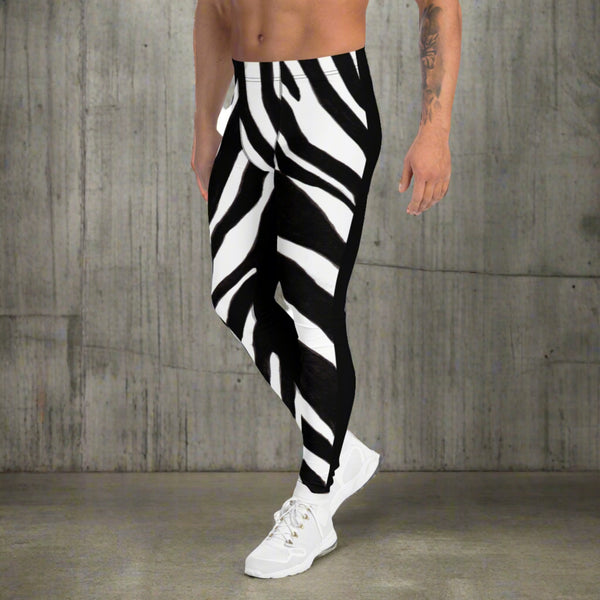 Zebra Print Best Men's Leggings