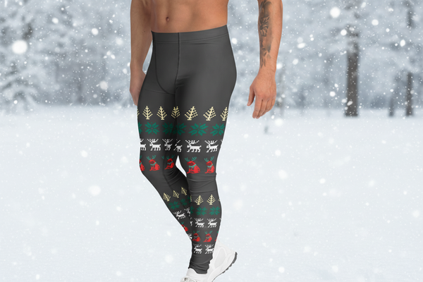 Christmas Print Designer Men's Leggings