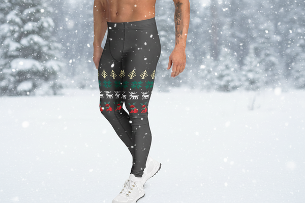 Christmas Print Designer Men's Leggings