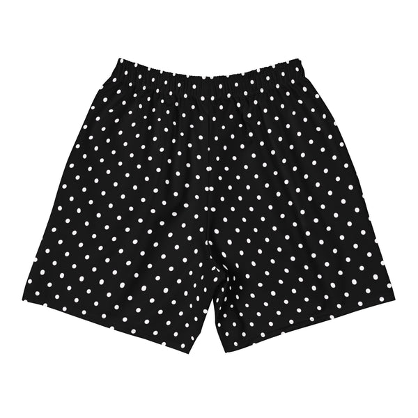 Polka Dots Men's Shorts, Best Men's Recycled Athletic Shorts