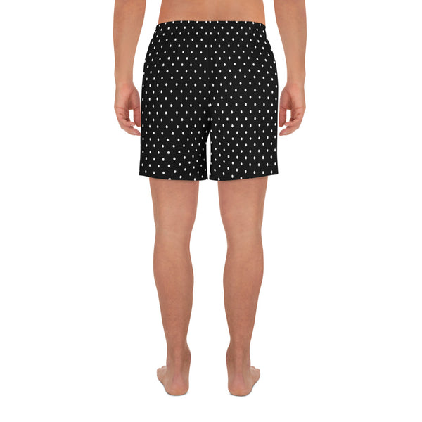 Polka Dots Men's Shorts, Best Men's Recycled Athletic Shorts