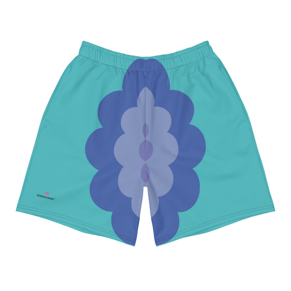 Blue Floral Men's Shorts, Best Men's Recycled Athletic Shorts