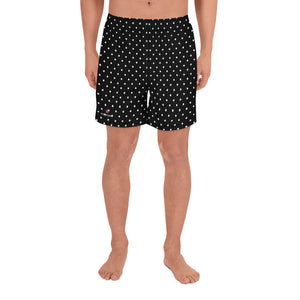 Polka Dots Men's Shorts, Best Men's Recycled Athletic Shorts