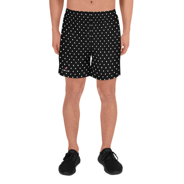 Polka Dots Men's Shorts, Best Men's Recycled Athletic Shorts