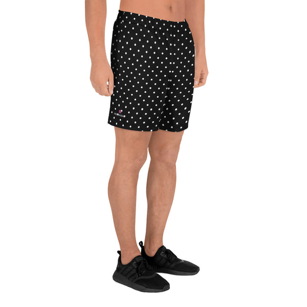 Polka Dots Men's Shorts, Best Men's Recycled Athletic Shorts