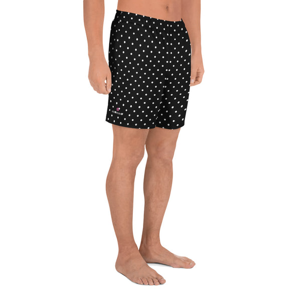 Polka Dots Men's Shorts, Best Men's Recycled Athletic Shorts