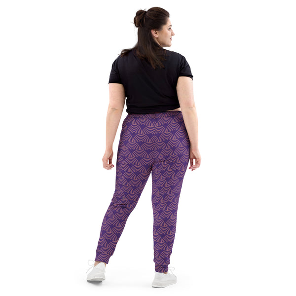 Purple Pattern Print Women's Joggers