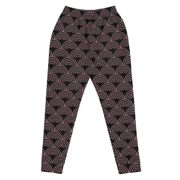 Black Rainbow Print Women's Joggers