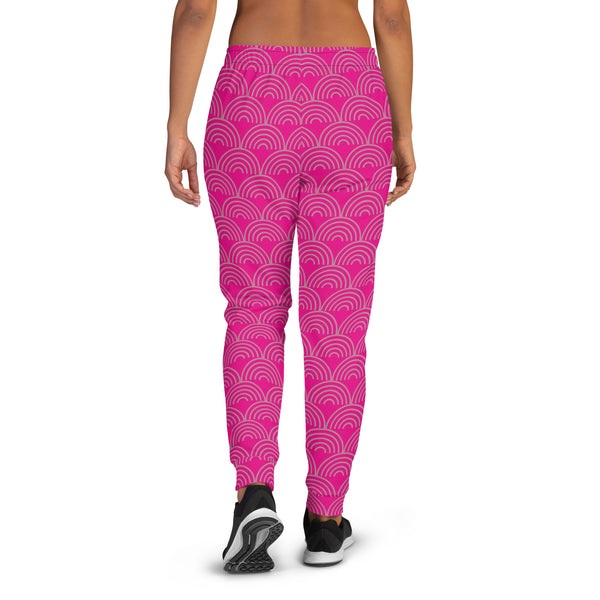 Pink Rainbow Print Women's Joggers