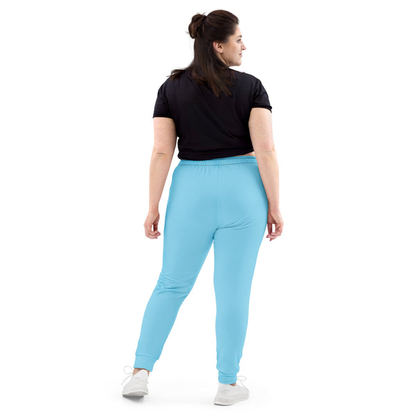 Blue Solid Color Women's Joggers