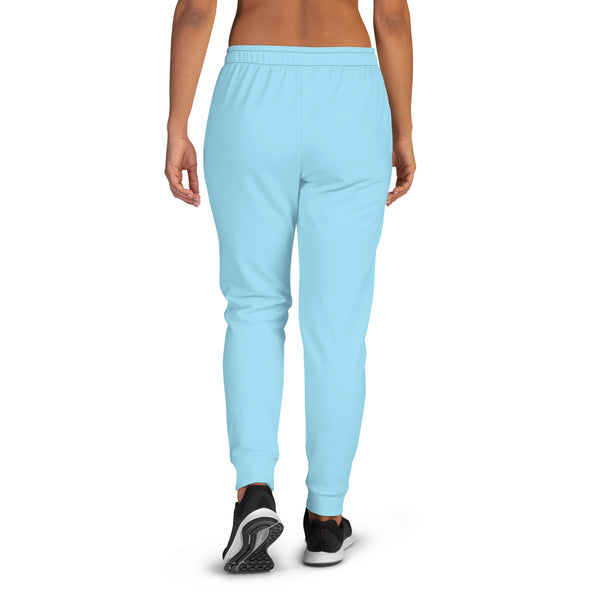 Blue Solid Color Women's Joggers