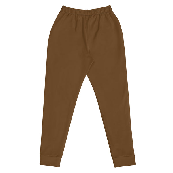 Brown Solid Color Women's Joggers