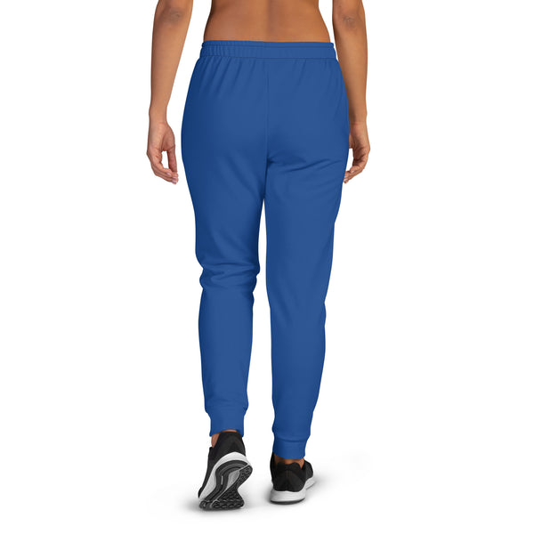 Blue Solid Color Women's Joggers