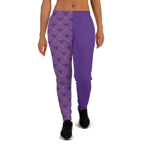 Purple Pattern Print Women's Joggers