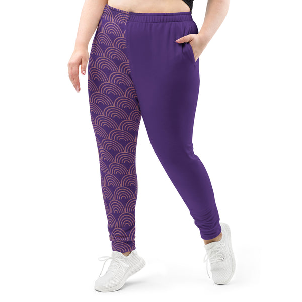 Purple Pattern Print Women's Joggers