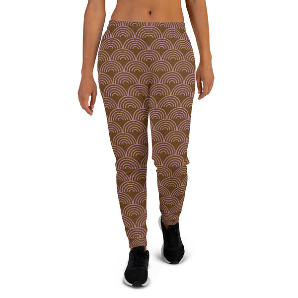 Brown Pink Rainbow Women's Joggers