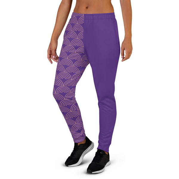 Purple Pattern Print Women's Joggers