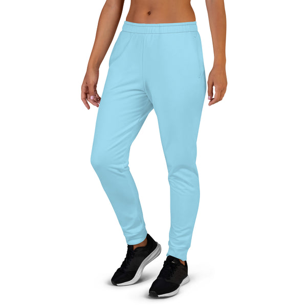 Blue Solid Color Women's Joggers