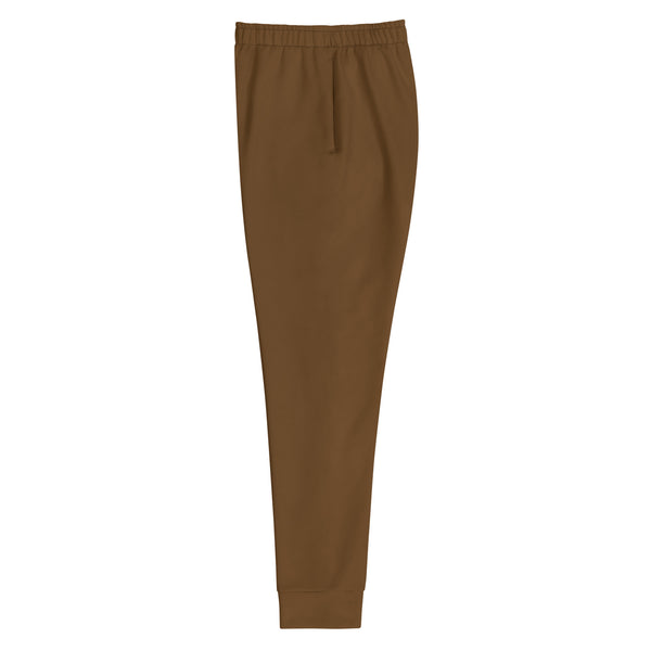 Brown Solid Color Women's Joggers