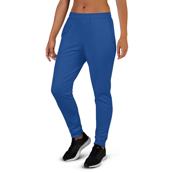 Blue Solid Color Women's Joggers