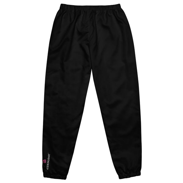 Black Unisex track pants, Solid Color Track Pants