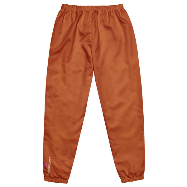 Orange Unisex Track Pants, Solid Color Best Unisex Running Athletic Jogger Track Trouser Sweatpants Pants For Men and Women - Made in USA/EU/MX (US Size: XS-3XL)