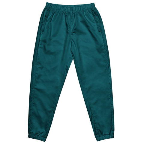 Teal Blue Solid Color Track Pants, Best Unisex track pants