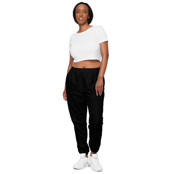 Black Unisex track pants, Solid Color Track Pants